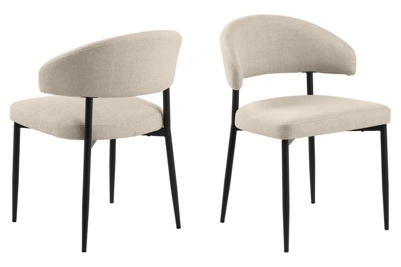 Kopparbo Matbord 180-240 cm Förlängningsbart med 6 Sawako Stolar - Vit - Möbler - Matplats - Matgrupp & matbord med stolar