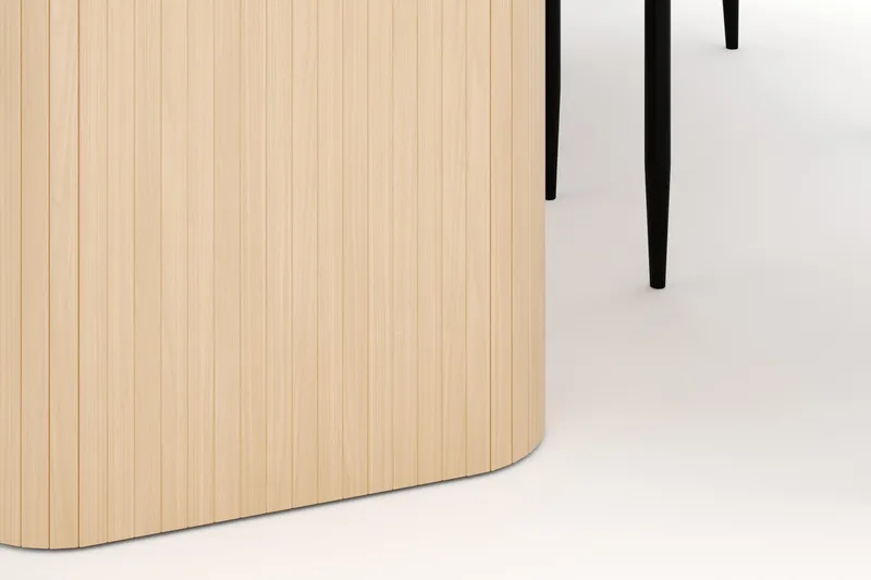 Kopparbo Matbord 180-240 cm Förlängningsbart med 6 Sawako Stolar - Vit - Möbler - Matplats - Matgrupp & matbord med stolar