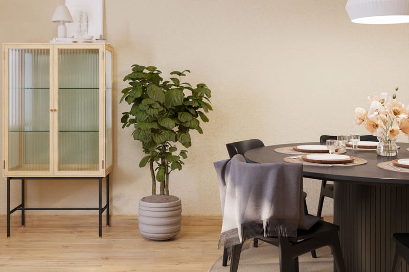 Kopparbo Matbord 180cm med 6 st HULSIG Matstol Svart - Möbler - Matplats - Matgrupp & matbord med stolar
