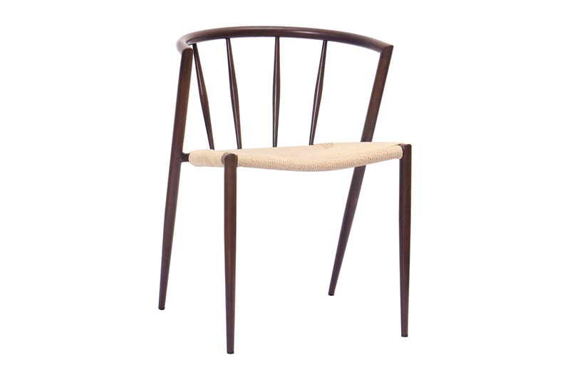 Kopparbo Matbord 200-260 cm Förlängningsbart med 6 Winston Matstolar - Svart / Beige / Metallben Rökt ek - Möbler - Matplats - Matgrupp & matbord med stolar