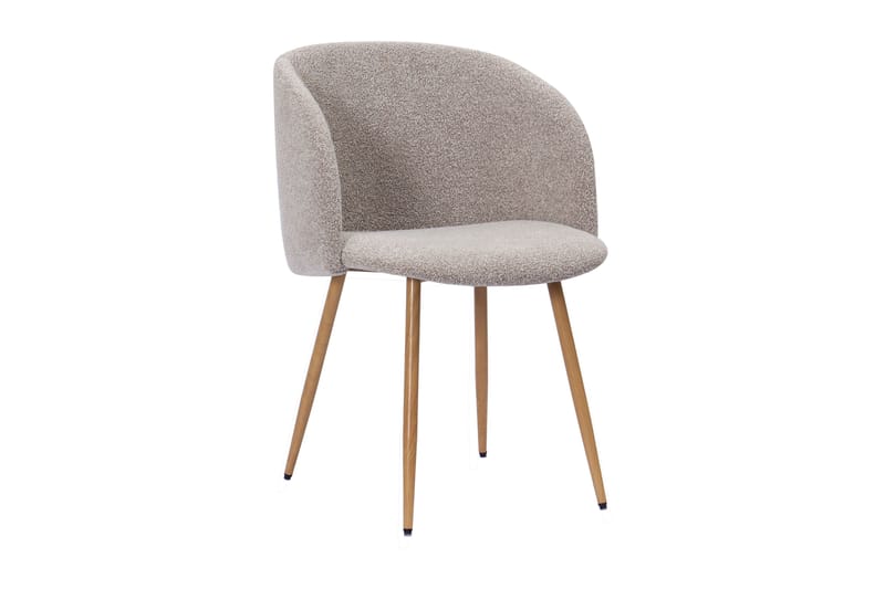 Kopparbo Matbord 200-260 cm Förlängningsbart med 8 Greya Matstolar med armstöd - Svart / Greige Bouclé / Metallben Ek - Möbler - Matplats - Matgrupp & matbord med stolar