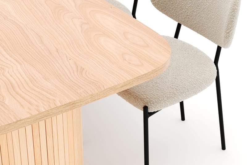 Kopparbo Matbord 200 cm med 6 Gemmiano Stolar - Natur - Möbler - Matplats - Matgrupp & matbord med stolar