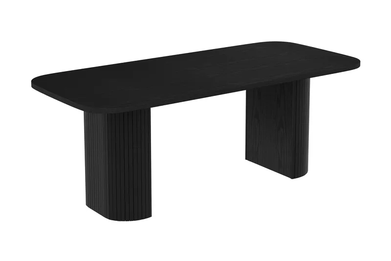 Kopparbo Matbord 200 cm med 6 Gemmiano Stolar - Svart - Möbler - Matplats - Matgrupp & matbord med stolar