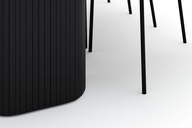 Kopparbo Matbord 200 cm med 6 Gemmiano Stolar - Svart - Möbler - Matplats - Matgrupp & matbord med stolar