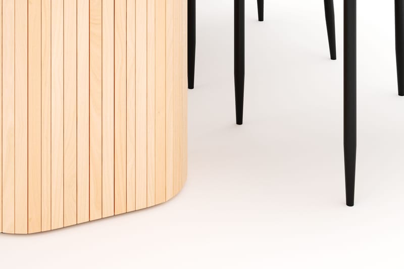 Kopparbo Matbord 200 cm med 6 Sawako Stolar - Natur - Möbler - Matplats - Matgrupp & matbord med stolar