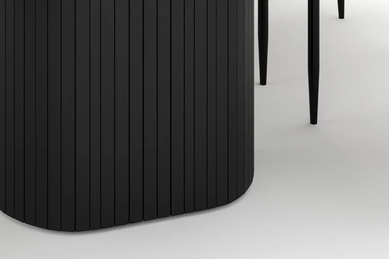 Kopparbo Matbord 200 cm med 6 Sawako Stolar - Svart - Möbler - Matplats - Matgrupp & matbord med stolar