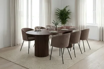 Kopparbo Matbord Oval 220x100 cm Fanér - Valnöt - Möbler - Matplats - Matbord & köksbord