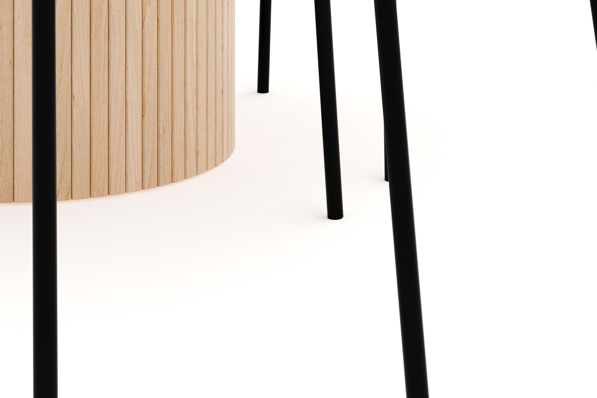 Kopparbo Matgrupp 106 cm Förlängningsbart med 4 Gemmiano Matstolar - Whitewash - Möbler - Matplats - Matgrupp & matbord med stolar