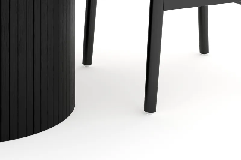 Kopparbo Matgrupp 106 cm Rund med 4 Dastoori Matstol - Möbler - Matplats - Matgrupp & matbord med stolar