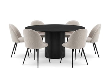 150 cm - Svartlaserad ek