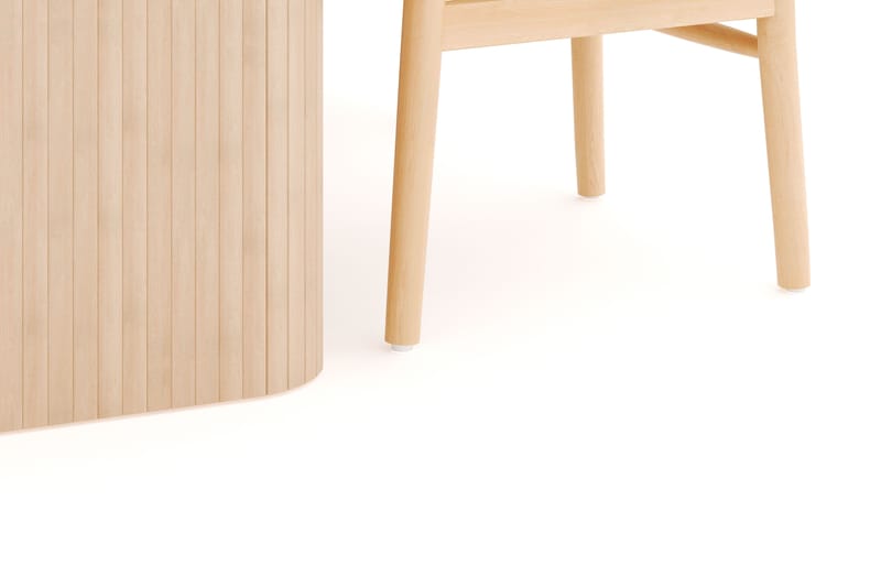 Kopparbo Matgrupp 180-240 cm Förlängningsbart med 4 Dastoori Matstolar - Whitewash - Möbler - Matplats - Matgrupp & matbord med stolar