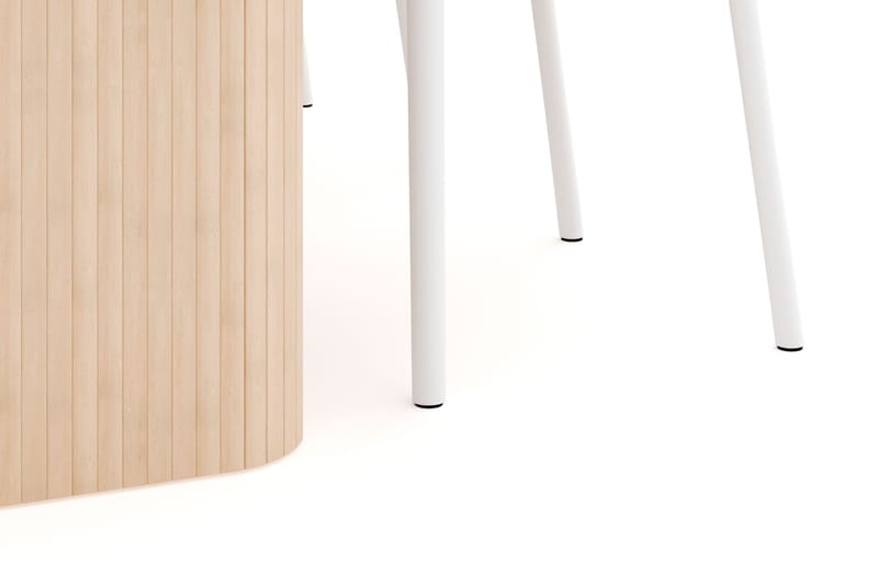 Kopparbo Matgrupp 180-240 cm Förlängningsbart med 4 Elysia Matstolar - Whitewash - Möbler - Matplats - Matgrupp & matbord med stolar
