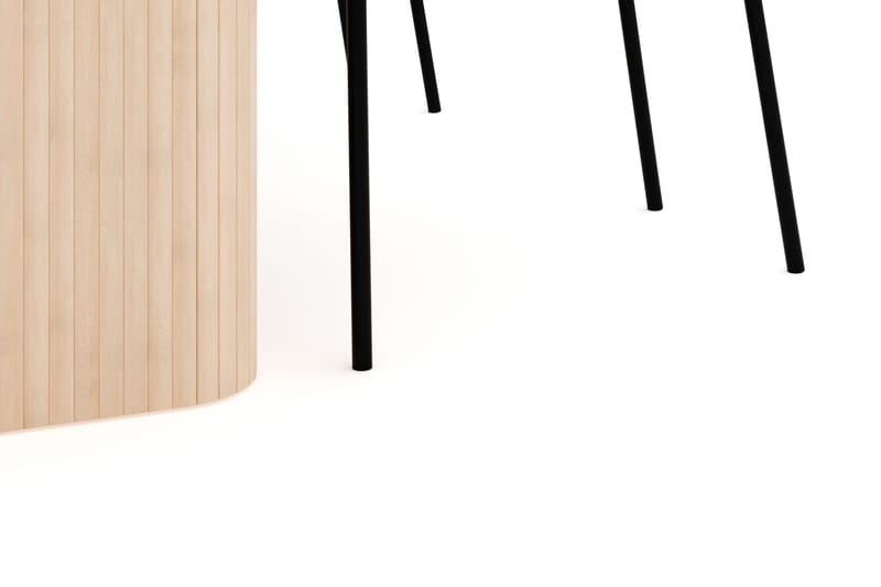 Kopparbo Matgrupp 180-240 cm Förlängningsbart med 4 Gemmiano Matstolar - Whitewash - Möbler - Matplats - Matgrupp & matbord med stolar