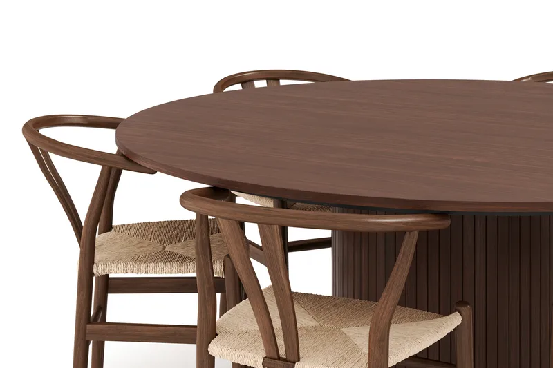 Kopparbo Matgrupp 180 cm med 6 Dastoori Matstol - Möbler - Matplats - Matgrupp & matbord med stolar