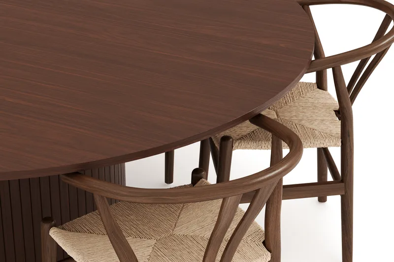 Kopparbo Matgrupp 180 cm med 6 Dastoori Matstol - Möbler - Matplats - Matgrupp & matbord med stolar