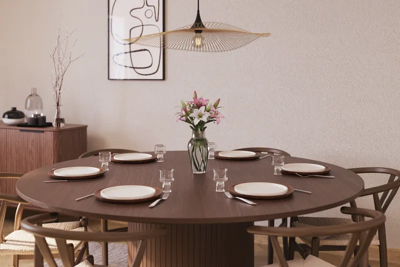 Kopparbo Matgrupp 180 cm med 6 Dastoori Matstol - Möbler - Matplats - Matgrupp & matbord med stolar