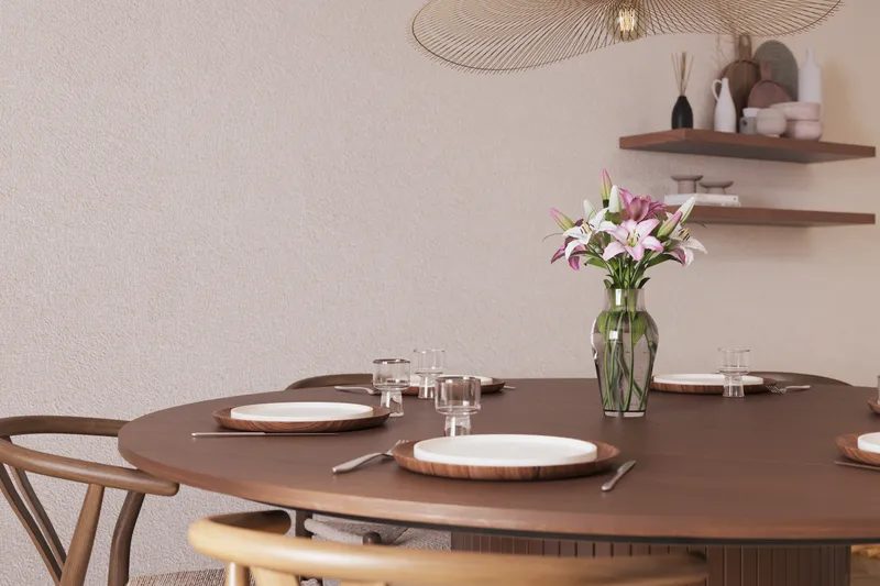 Kopparbo Matgrupp 180 cm med 6 Dastoori Matstol - Möbler - Matplats - Matgrupp & matbord med stolar