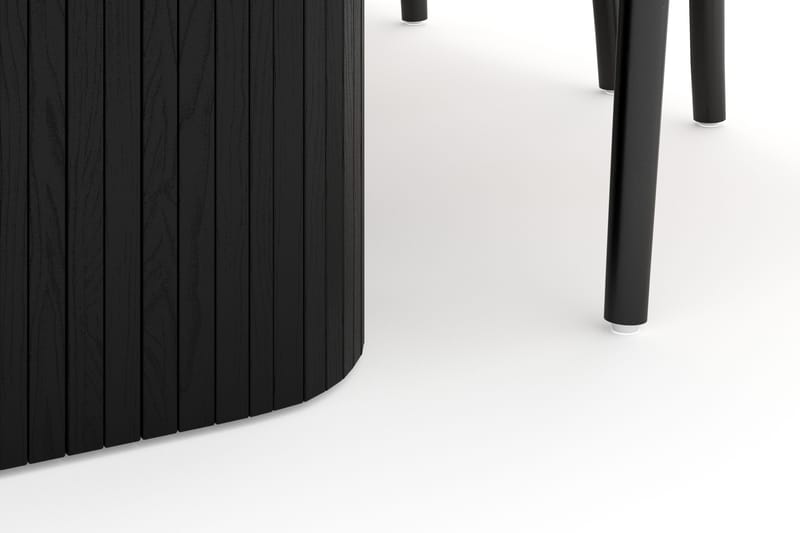 Kopparbo Matgrupp 200 cm med 6 Dastoori Matstol - 2220067-6,2229284-1 - Svart - Möbler - Matplats - Matgrupp & matbord med stolar