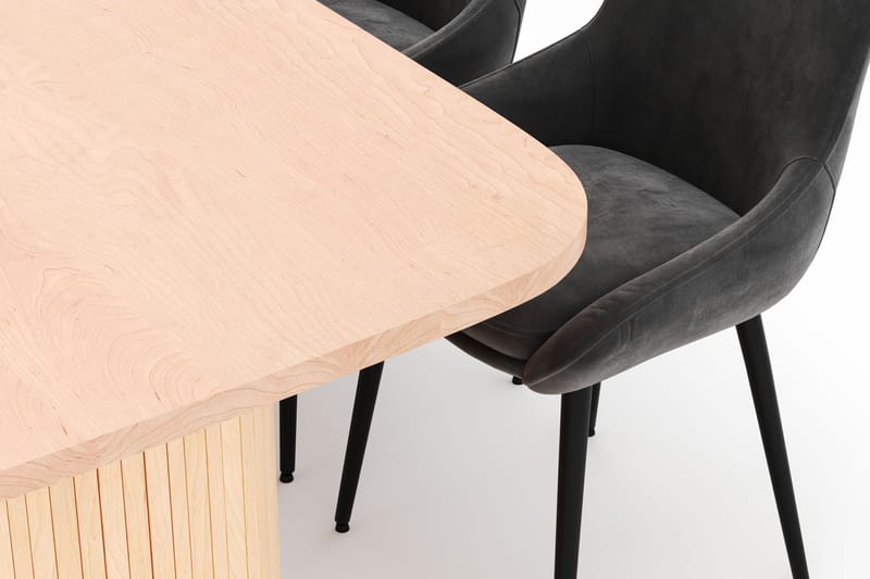 Kopparbo Matgrupp 200x90cm med 6 Alsarp Matstolar - Natural - Möbler - Matplats - Matgrupp & matbord med stolar