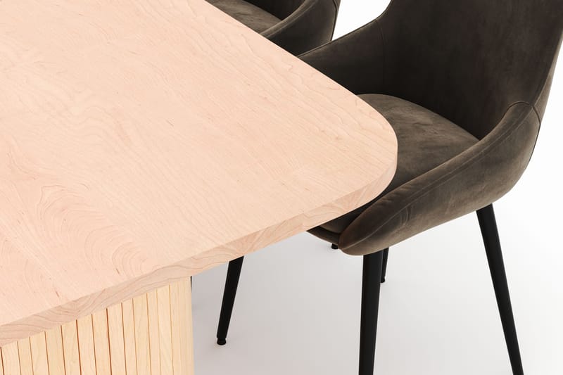 Kopparbo Matgrupp 200x90cm med 6 Alsarp Matstolar - Natural - Möbler - Matplats - Matgrupp & matbord med stolar