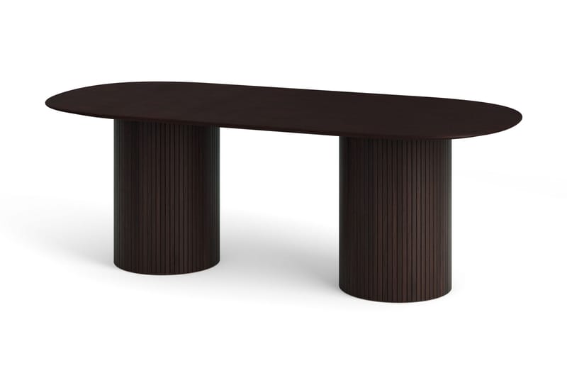 Kopparbo Matgrupp 220 cm oval med 6 Nibe Plus Mastolar - Rökt ek - Möbler - Matplats - Matgrupp & matbord med stolar