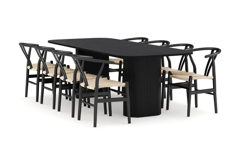 Kopparbo Matgrupp 240 cm med 8 Dastoori Matstol