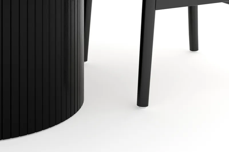 Kopparbo Matgrupp förlängningsbart 130-180 cm Rund med 4 Dastoori Matstol - Möbler - Matplats - Matgrupp & matbord med stolar