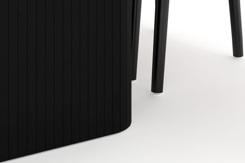Kopparbo Matgrupp förlängningsbart 200-260 cm med 8 Dastoori Matstol - 2220067-8,2229312-1 - Svart - Möbler - Matplats - Matgrupp & matbord med stolar