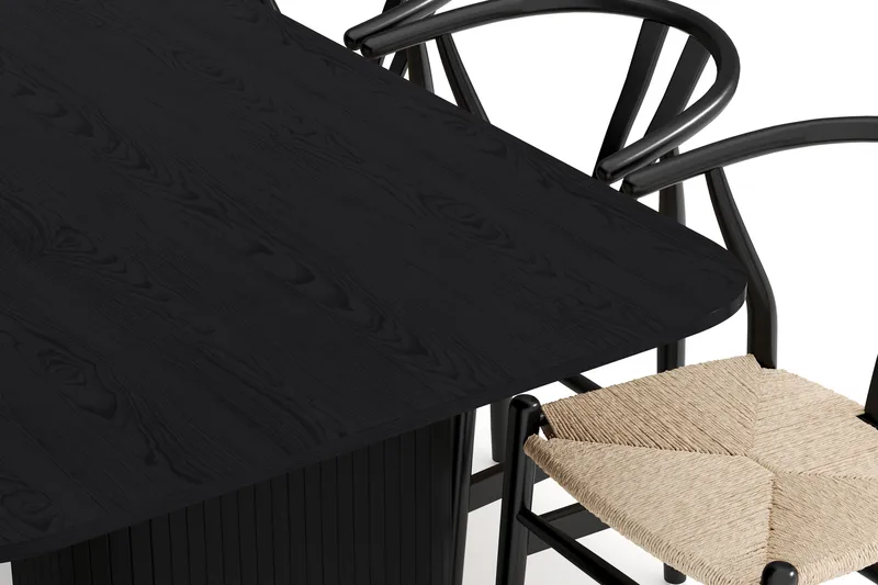 Kopparbo Matgrupp förlängningsbart 200-260 cm med 8 Dastoori Matstol - Möbler - Matplats - Matgrupp & matbord med stolar