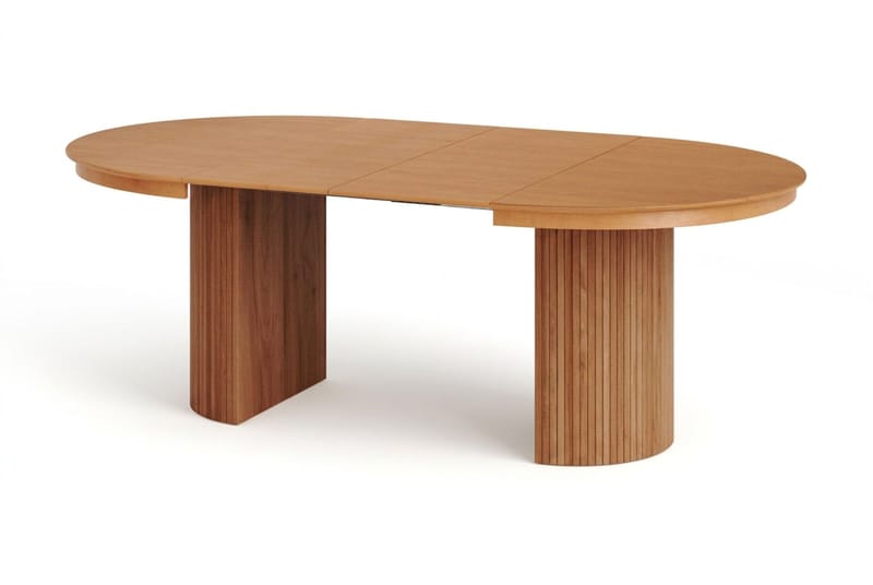 Kopparbo Matgrupp Förlängningsbart runt 120-220 cm Ek med 4 Jolie Matstolar - Möbler - Matplats - Matgrupp & matbord med stolar