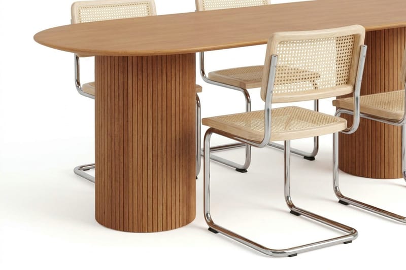 Kopparbo Matgrupp oval 180 cm Ek med 6 Build Matstolar - Ek - Möbler - Matplats - Matgrupp & matbord med stolar
