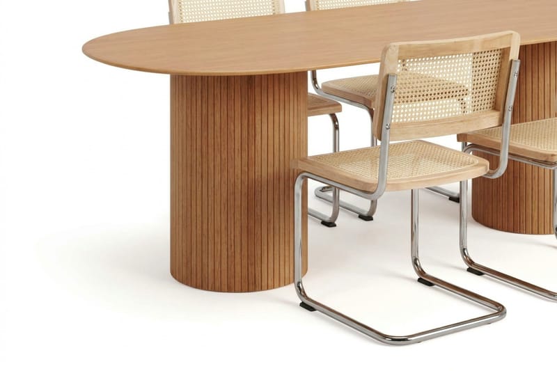 Kopparbo Matgrupp oval 220 cm Ek med 6 Build Matstolar - Ek - Möbler - Matplats - Matgrupp & matbord med stolar