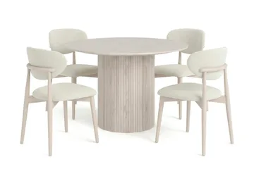 110 cm - Vitlaserad ek