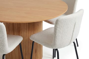 Kopparbo Matgrupp runt 130 cm Ek med 6 Katy Matstolar - Ek - Möbler - Matplats - Matgrupp & matbord med stolar