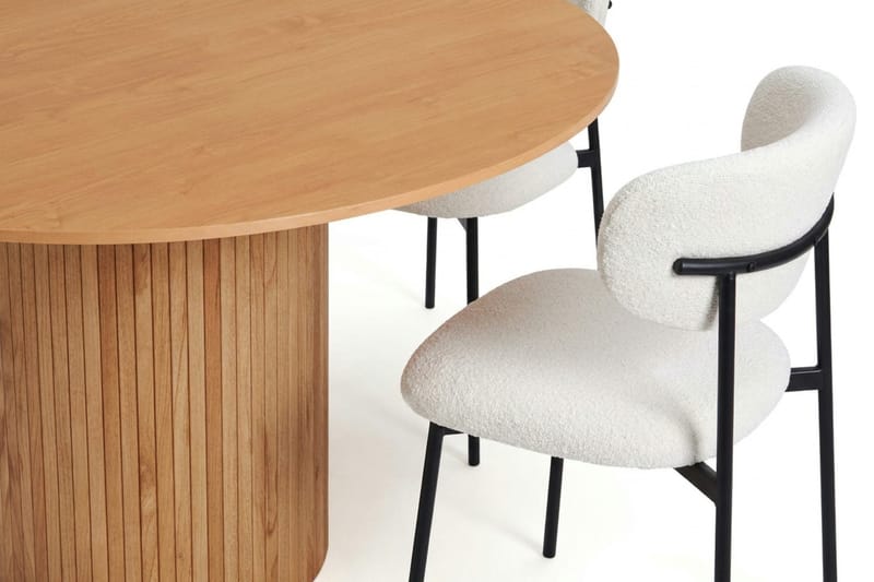 Kopparbo Matgrupp runt 130 cm Ek med 6 Lucy Matstolar - Ek - Möbler - Matplats - Matgrupp & matbord med stolar