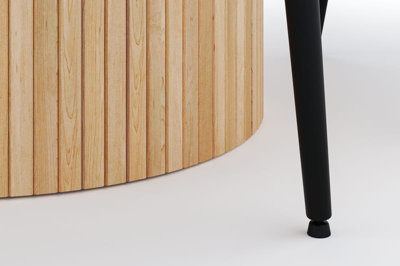 Kopparbo Rund Matgrupp 130-150 cm 4 Alsarp Matstolar - Natural - Möbler - Matplats - Matgrupp & matbord med stolar