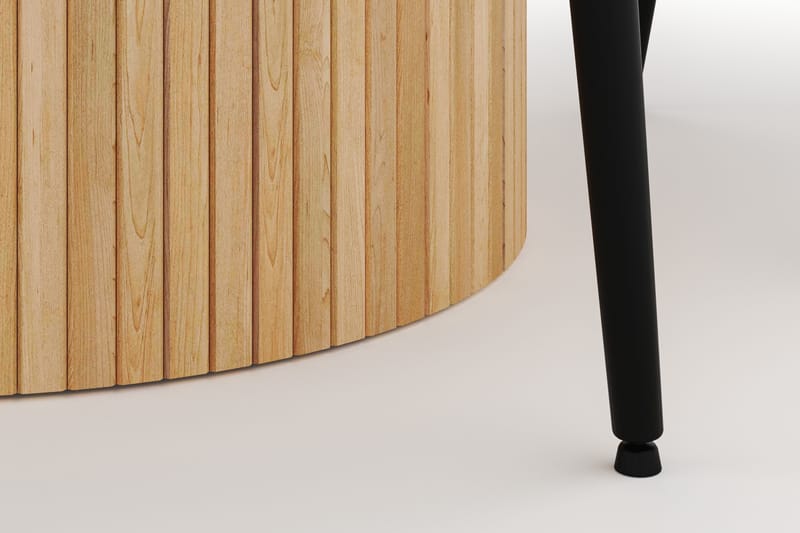 Kopparbo Rund Matgrupp 130-150 cm 4 Alsarp Matstolar - Natural - Möbler - Matplats - Matgrupp & matbord med stolar