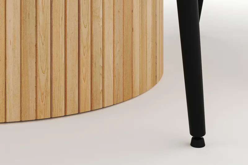 Kopparbo Rund Matgrupp 130-150 cm 6 Alsarp Matstolar - Natural - Möbler - Matplats - Matgrupp & matbord med stolar