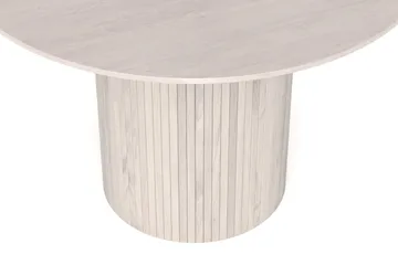 Kopparbo Runt Matbord 110 cm Fanér - Vitlaserad ek - Möbler - Matplats - Matbord & köksbord