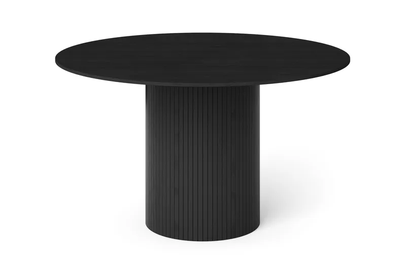 Kopparbo Runt Matbord 130 cm Fanér - Svartlaserad ek - Möbler - Matplats - Matbord & köksbord