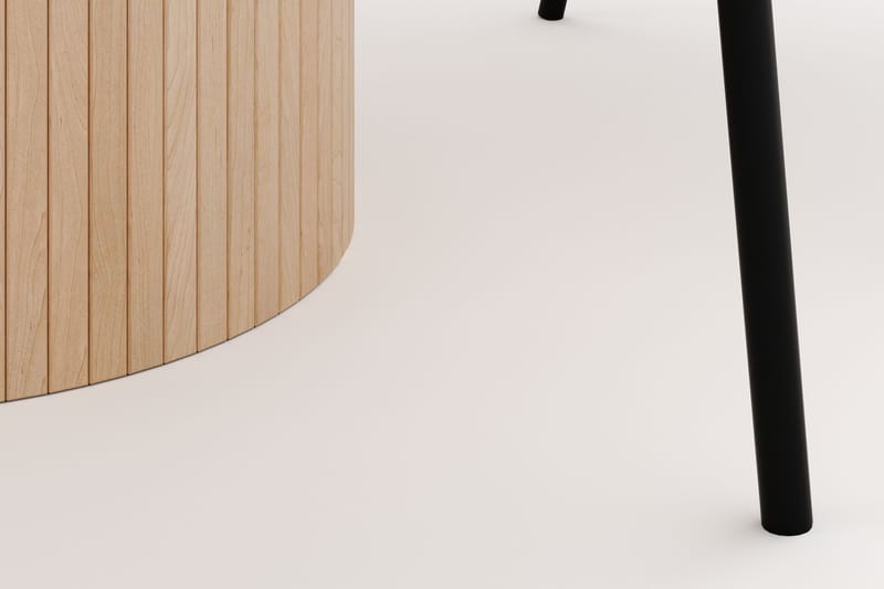 Kopparbo Runt Matbord 130 cm med 4 Berit Stolar - Beige - Möbler - Matplats - Matgrupp & matbord med stolar
