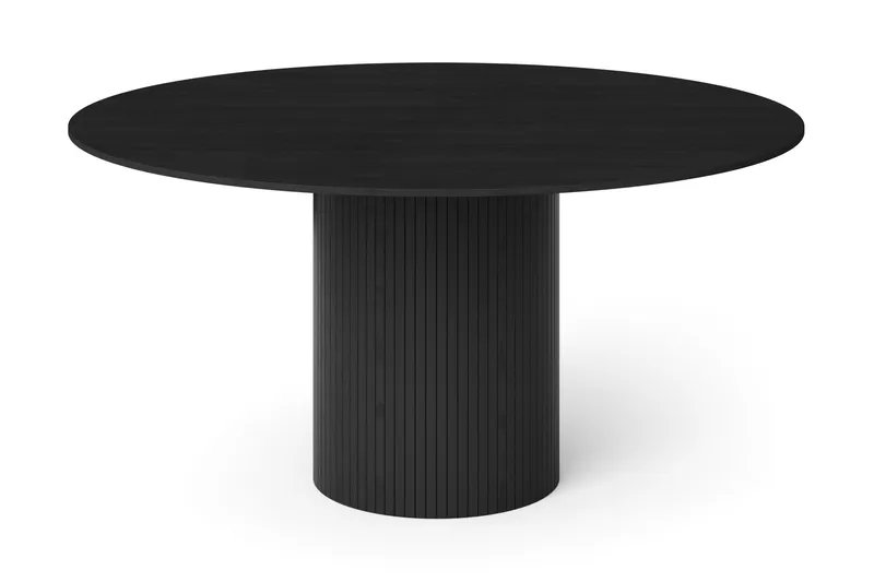 Kopparbo Runt Matbord 150 cm Fanér - Svartlaserad ek - Möbler - Matplats - Matbord & köksbord