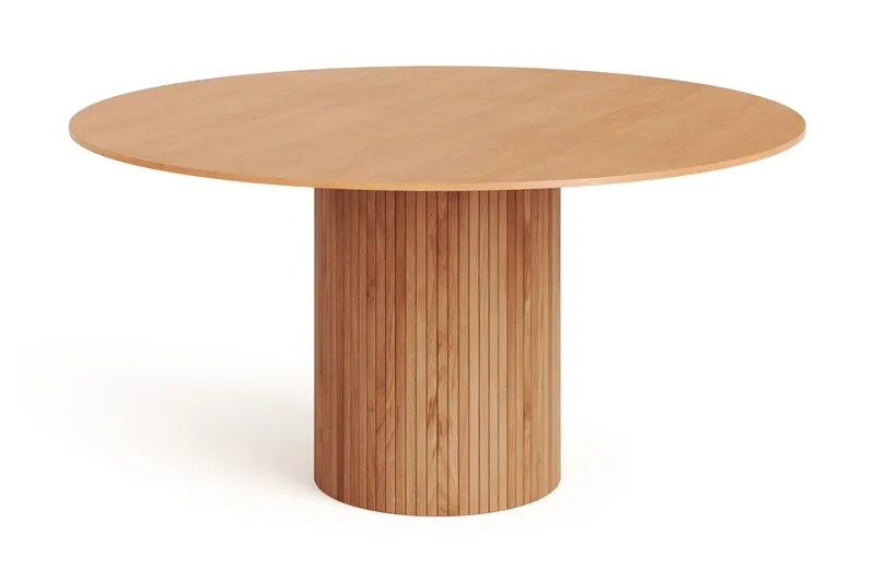 Kopparbo Runt Matbord 150 cm med Trä- och Ekutseende - Ek - Möbler - Matplats - Matbord & köksbord
