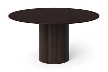 Kopparbo Runt Matbord 150 cm med Trä- och Rökt Ek-utseende - Rökt ek - Möbler - Matplats - Matbord & köksbord