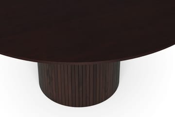 Kopparbo Runt Matbord 150 cm med Trä- och Rökt Ek-utseende - Rökt ek - Möbler - Matplats - Matbord & köksbord