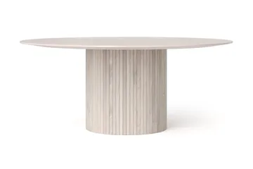 Kopparbo Runt Matbord 180 cm Fanér - Vitlaserad ek - Möbler - Matplats - Matbord & köksbord