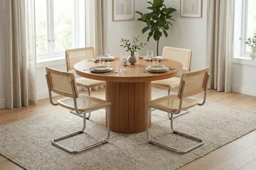 Kopparbo Runt Matbord förlängningsbart 120-220 cm Fanér - Ek - Möbler - Matplats - Matbord & köksbord