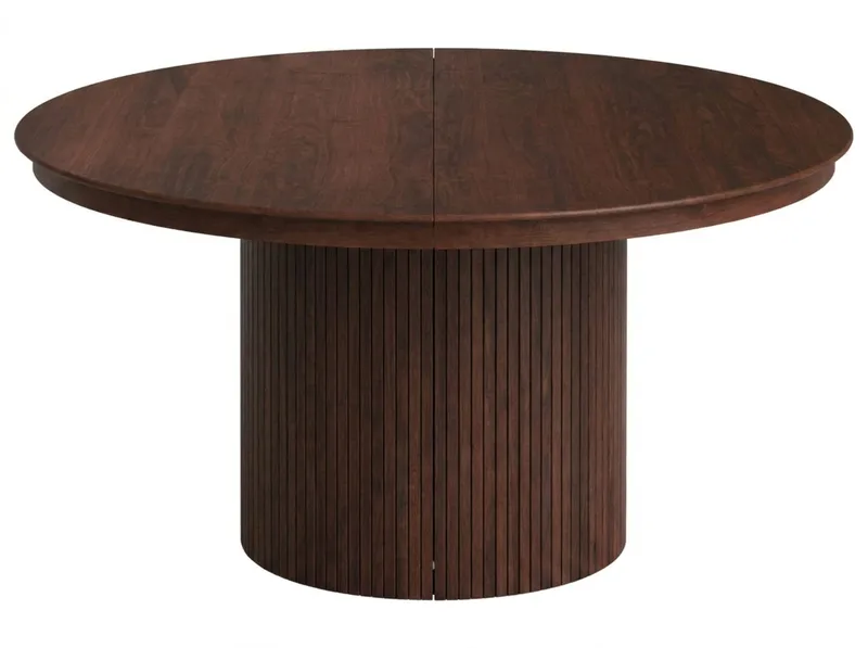 Kopparbo Runt Matbord förlängningsbart 140-240 cm Fanér - Valnöt - Möbler - Matplats - Matbord & köksbord