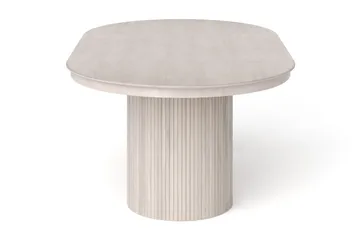 Kopparbo Runt Matbordförlängningsbart 120-220 cm Fanér - Vitlaserad ek - Möbler - Matplats - Matbord & köksbord