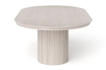 Kopparbo Runt Matbordförlängningsbart 140-240 cm Fanér - Vitlaserad ek - Möbler - Matplats - Matbord & köksbord